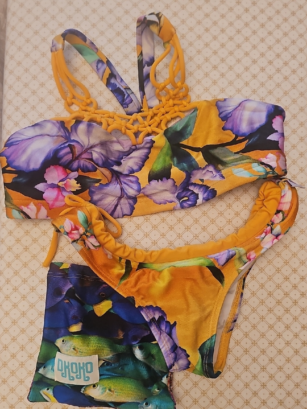 Floral Two-Piece Surf Swim Set